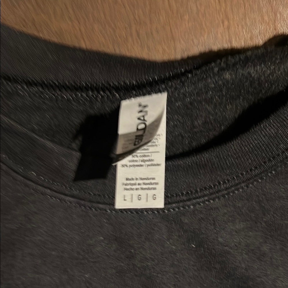 Gildan Black Sweatshirt with Gold 'Teacher' Print - Picture 4 of 6
